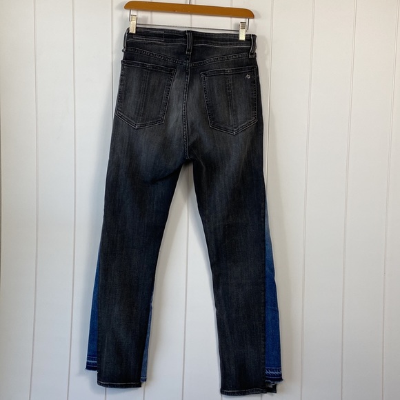 rag & bone Nina High-rise Ankle Cigarette Repair Jeans In Repair Bakton size 29 - Picture 9 of 13